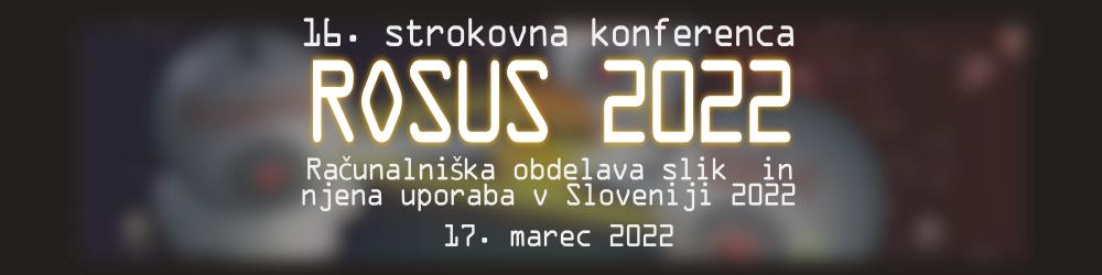 Računalniški vid: Konferenca ROSUS 2022
