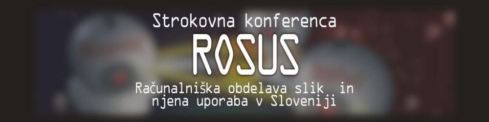 Računalniški vid: Konferenca ROSUS